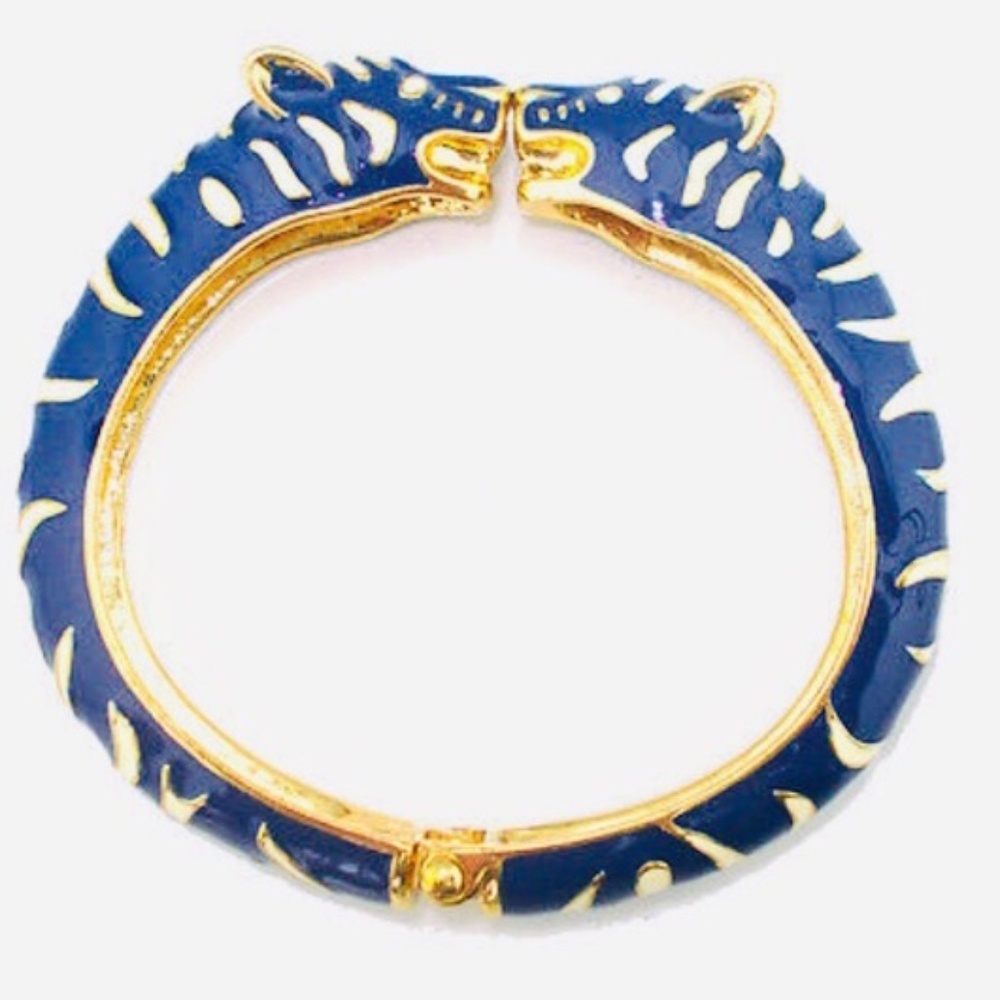 Stella & Dot | RAWR🐯Power Colbalt+Gold Lakra Tiger Cuff - Picture 10 of 10